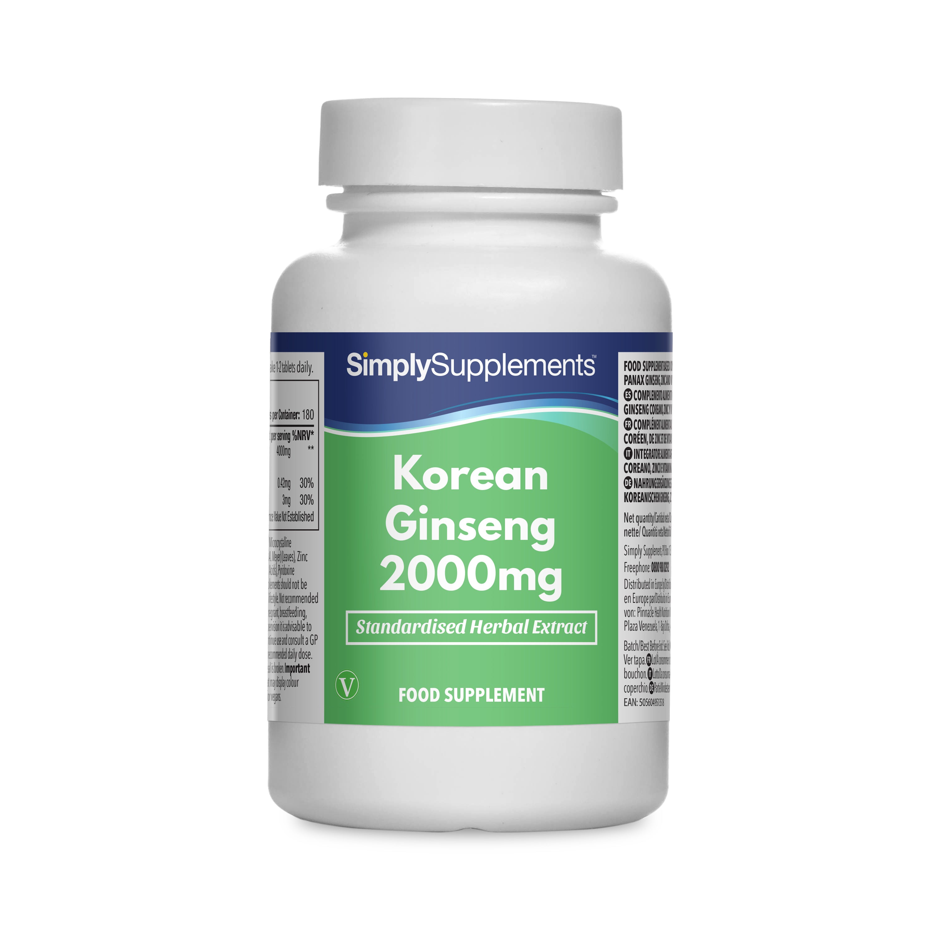 Koreanischer Ginseng 2000mg