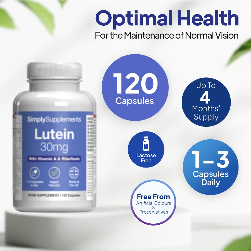 Simply Supplements Lutein includes 120 Kapseln