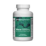Maca-Wurzel 5000mg mit Ginseng & Schwarzem Pfeffer
