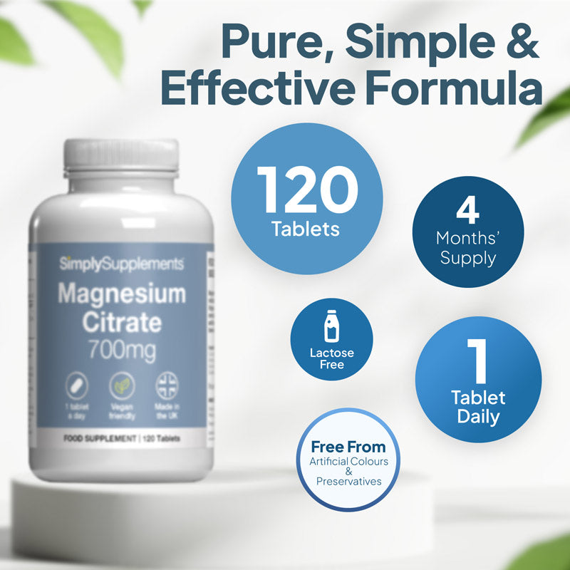 Magnesium citrate 120 Tabletten 4 months supply