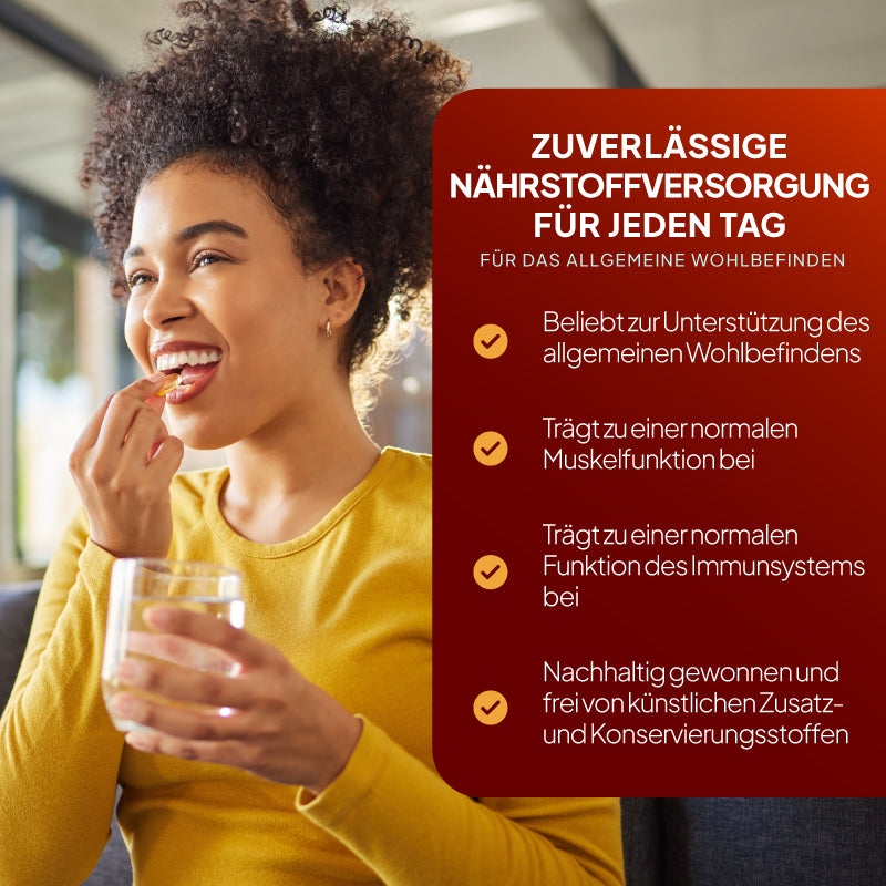 Lebertran-Kapseln tragen zur Erhaltung der Muskelfunktion bei
